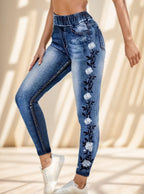 Women's Printed Jeans