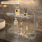 Double-Layer Light Luxury Storage Box Desktop Cosmetics Storage Rack