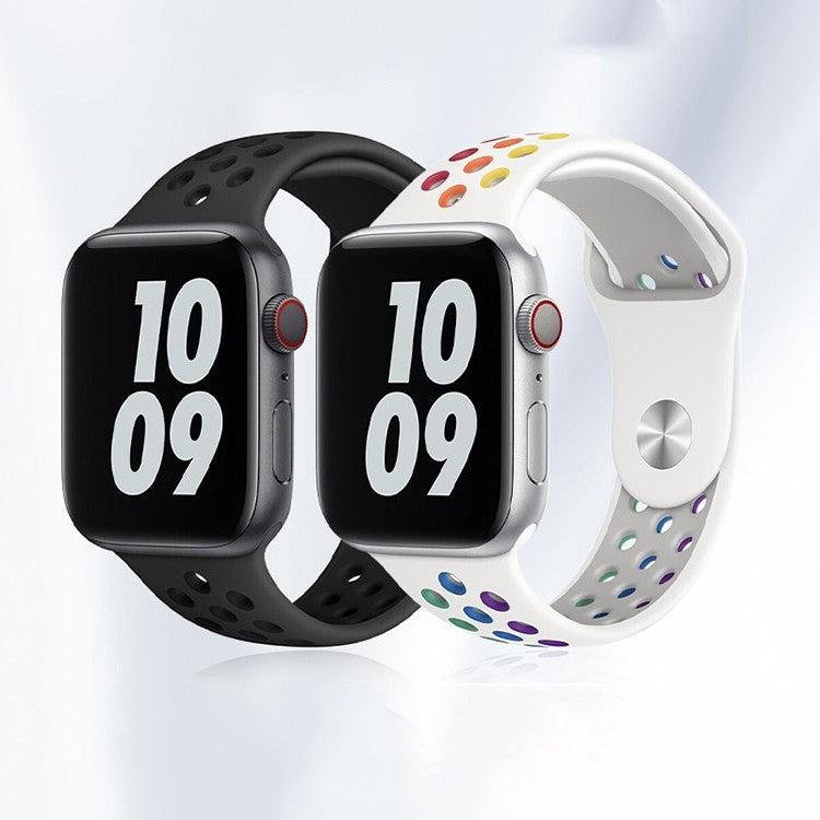 Sports Cave Rainbow Liquid Silicone Watch Strap