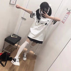 White Short-sleeved T-shirt Cute Women's Clothing