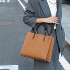 Genuine Leather Commuter Large Capacity First Layer Cowhide Handbag